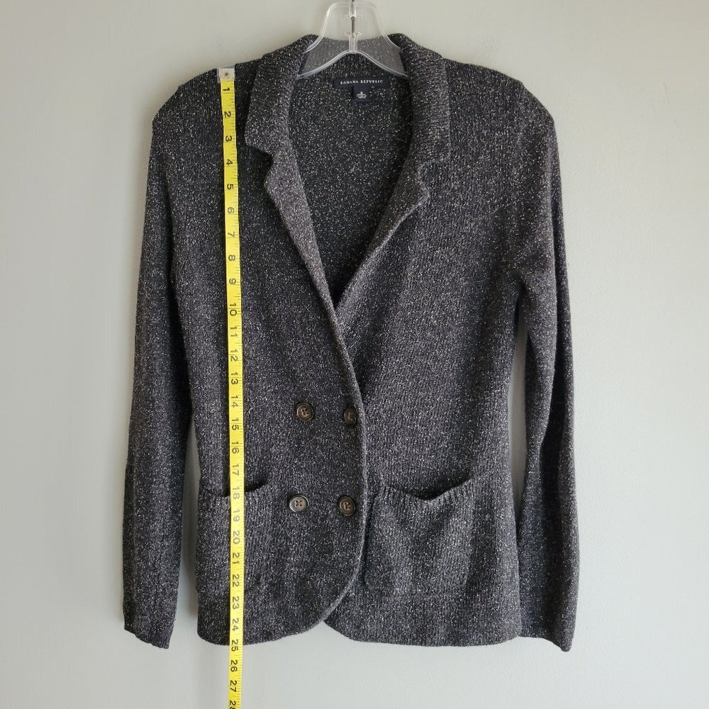 Banana Republic Double Breasted Cardigan Wool Blend Sweater Size S - Picture 6 of 9
